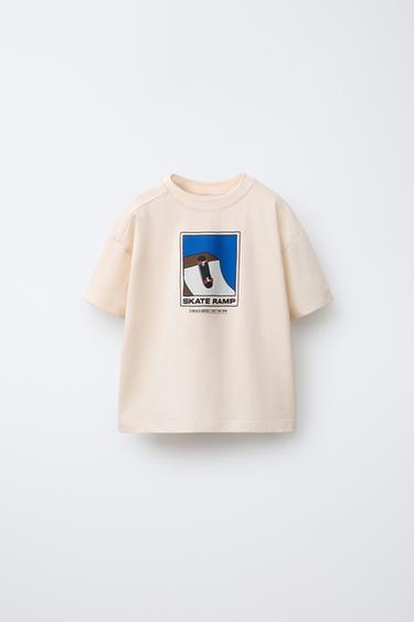 Zara Футболка с принтом «скейт» купить с доставкой.