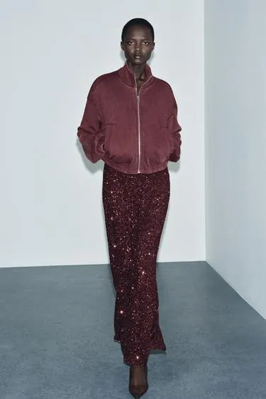 Куртка из мягкой ткани с эффектом потертости- Заказать в России