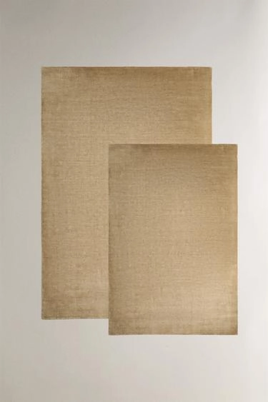 Шерстяной ковер с однотонным дизайном- Заказать в России