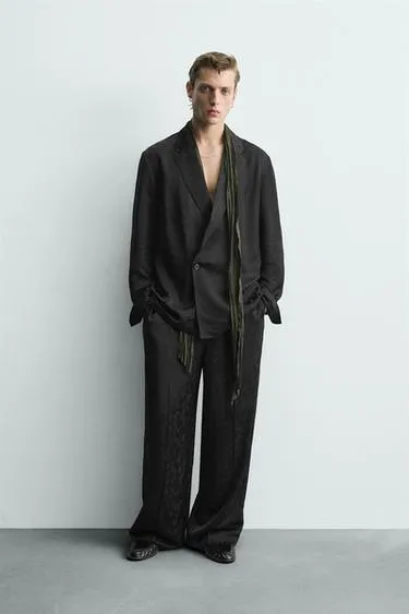 Жаккардовые брюки свободного кроя в узор «пейсли» — LIMITED EDITION