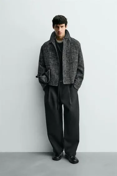 Куртка-рубашка с карманами из рельефной ткани- Заказать в России