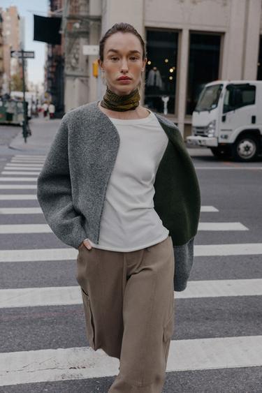 Zara Кардиган из двух слоев