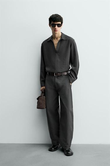 Zara Поло из струящейся ткани купить с доставкой.