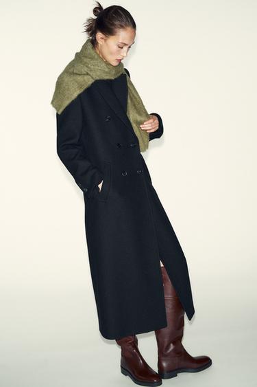 Zara Кожаные сапоги на меховой подкладке