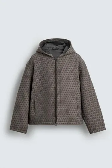 Куртка с капюшоном и принтом лошадей- Заказать в России