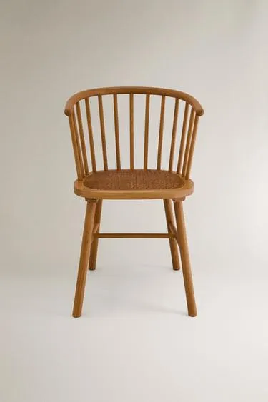 Стул из ясеня и плетеного ротанга- Заказать в России