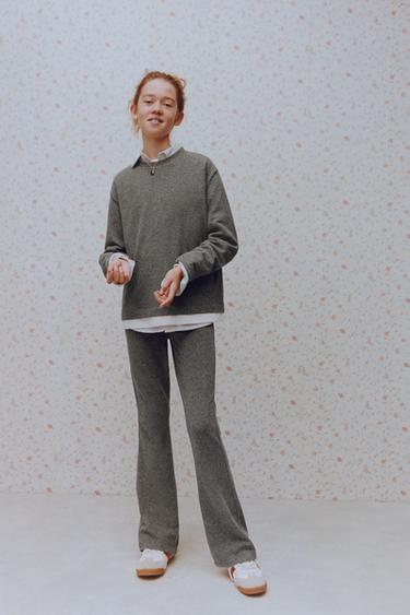 Zara Расклешенные брюки из мягкой ткани купить с доставкой.