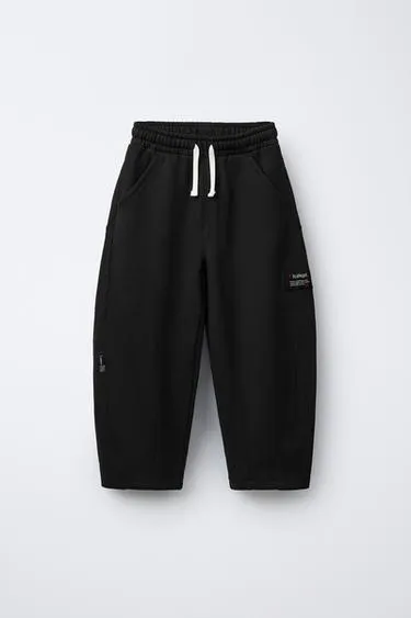 Брюки BARREL из мягкой ткани с нашивкой