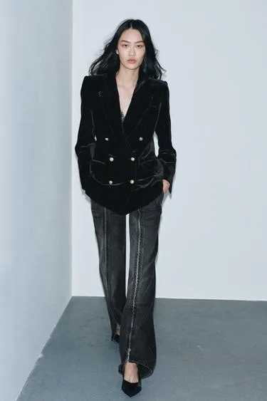 Бархатный блейзер — ZW COLLECTION LIMITED EDITION- Заказать в России