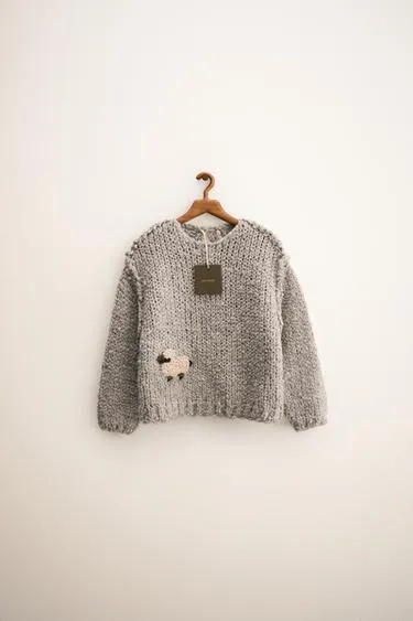 ZARA TIMELESS — вязаный свитер с вышивкой из шерсти