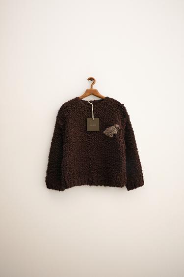 Zara ZARA TIMELESS - вязаный джерси с вышивкой из шерсти