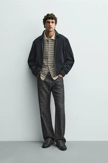 Стеганая вельветовая куртка