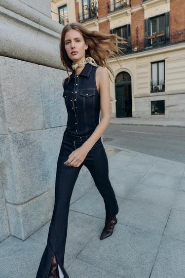 Zara Джинсы Z1975 зауженного кроя со средней посадкой