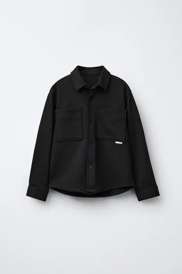 Куртка-рубашка комфортной посадки с карманами- Заказать в России