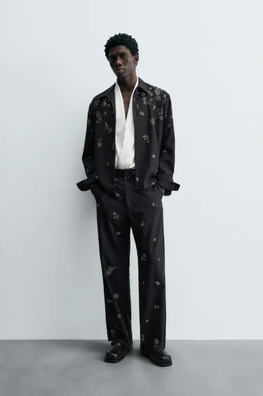 Рубашка с пайетками LIMITED EDITION