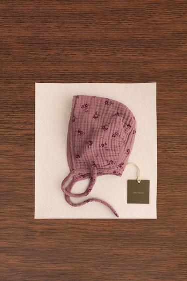 Zara ZARA TIMELESS - чепчик с цветочным узором