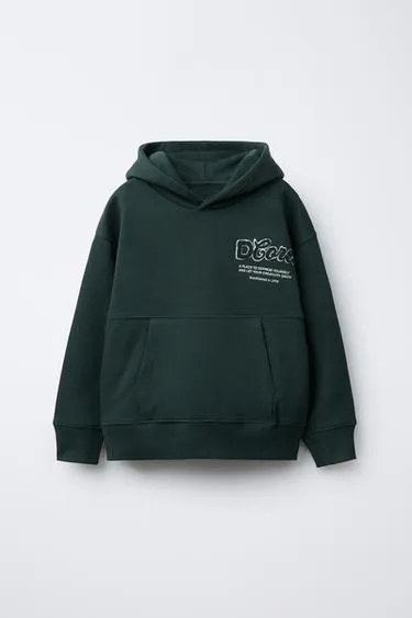 Худи с надписью из махровой ткани- Заказать в России