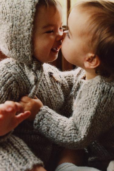 Zara ZARA TIMELESS - длинный комбинезон крупной вязки с овечкой