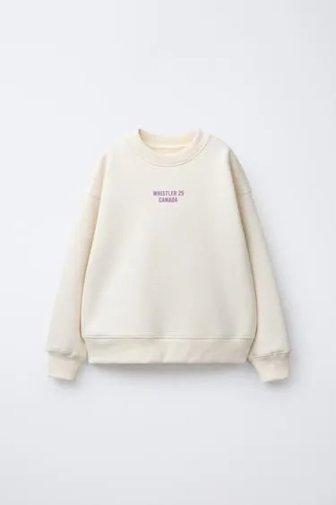 Толстовка с принтом SKI- Заказать в России