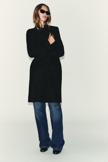 Zara Базовое мягкое пальто
