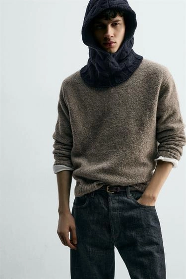 Вязаная балаклава из шерсти- Заказать в России