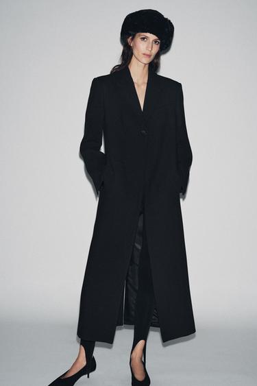 Zara Двусторонняя шапка из искусственного меха