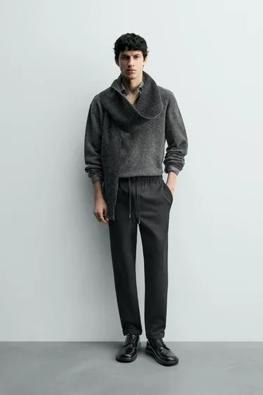 Брюки-джоггеры комфортной посадки NON IRON