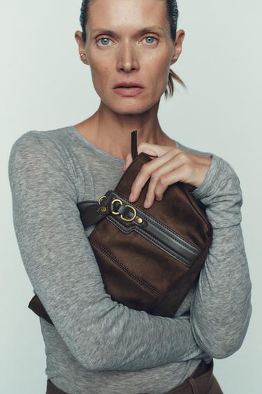 Zara Мини-сумка-шопер с кольцами