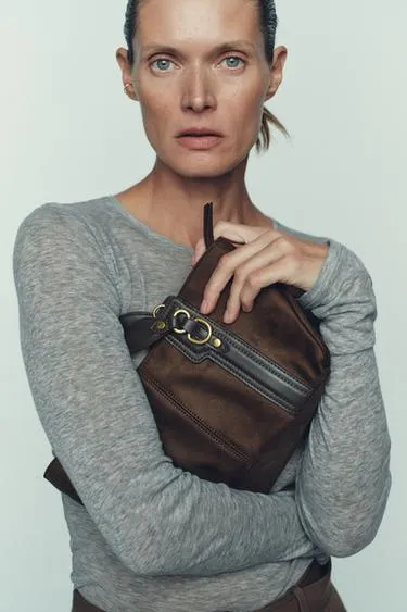 Мини-сумка-шопер с кольцами