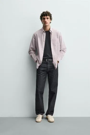 Рубашка в клетку с карманом- Заказать в России