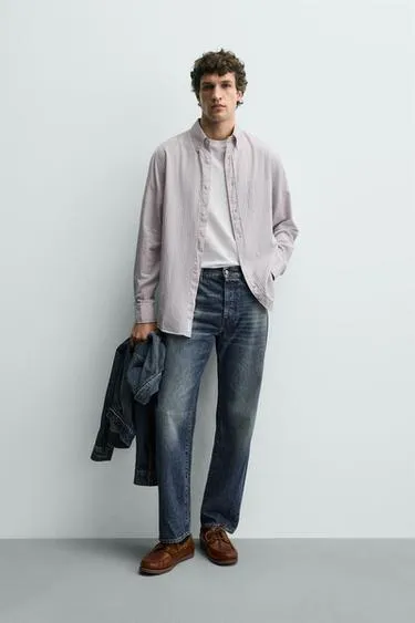 Рубашка в клетку с карманом- Заказать в России