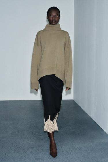 Zara Свитер оверсайз из 95% шерсти