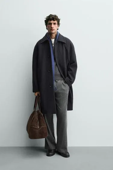 Пальто из структурной шерсти- Заказать в России