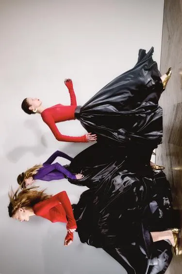 Балетки из ламинированной кожи