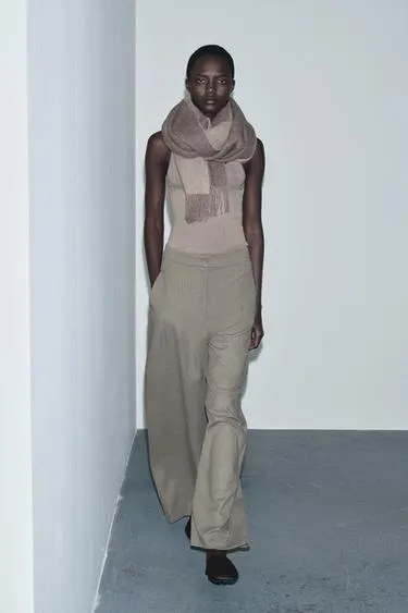 Шаровары с узором в виде рыбьей кости коллекции ZW- Заказать в России