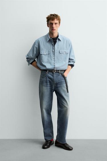 Zara Джинсы RELAXED STRAIGHT FIT AARON LEVINE X ZARA