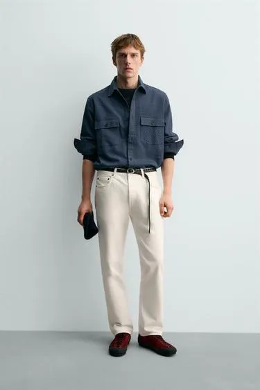 Фланелевая рубашка в клетку AARON LEVINE X ZARA