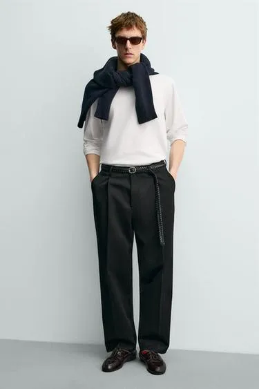 Кожаные топсайдеры AARON LEVINE X ZARA на подошве VIBRAM®