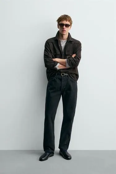 Рубашка в стиле вестерн из шерсти AARON LEVINE X ZARA