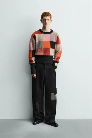 Джемпер в стиле пэчворк HARRY LAMBERT FOR ZARA X DISNEY