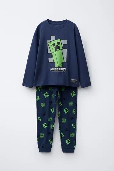 6-14 лет/пижама с принтом MINECRAFT © MOJANG AB. ™- Заказать в России