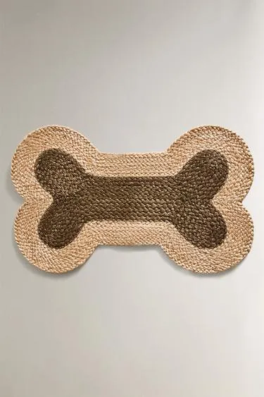 Коврик для питомца из джута в форме кости- Заказать в России