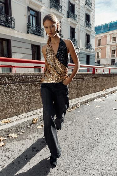 Топ с блестками- Заказать в России