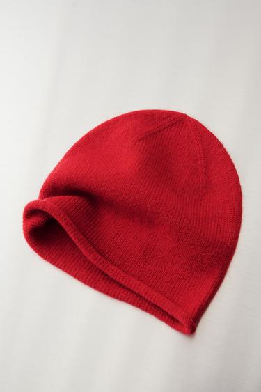 Zara Шапка бини тонкой вязки купить с доставкой.