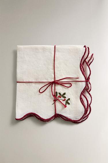 Набор рождественских гостевых полотенец (набор из 2)- Заказать в России