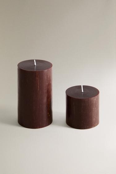 Декоративная цилиндрическая свеча- Заказать в России