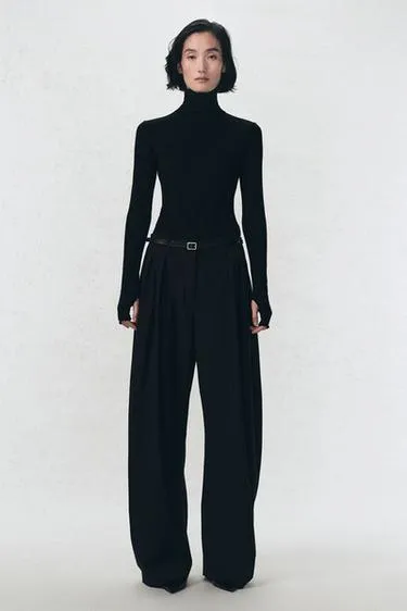 Боди с высоким воротником из шерстяно-хлопковой смеси SOSHIOTSUKI X ZARA- Заказать в России