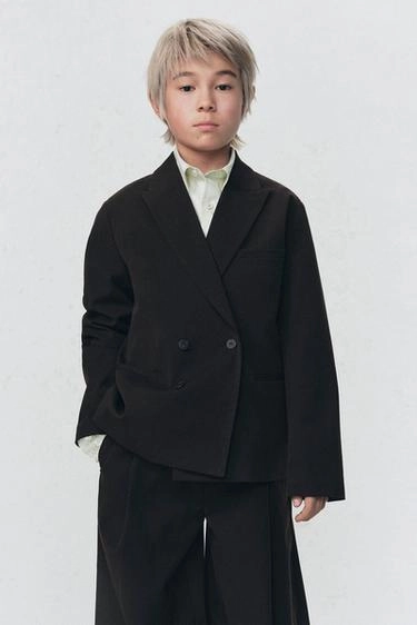 Пиджак приталенный с двубортной застежкой SOSHIOTSUKI X ZARA