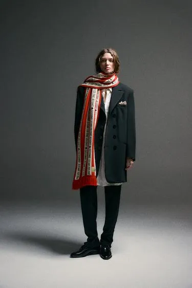 Удлиненный двубортный блейзер HARRY LAMBERT FOR ZARA X DISNEY- Заказать в России