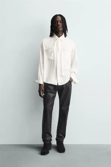 Рубашка с банданой струящегося покроя- Заказать в России